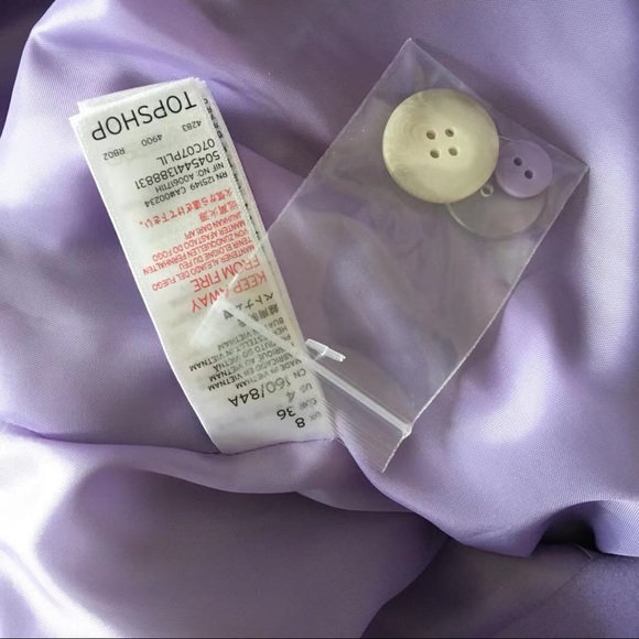 Topshop Lavender Pea coat - Picture 5 of 14